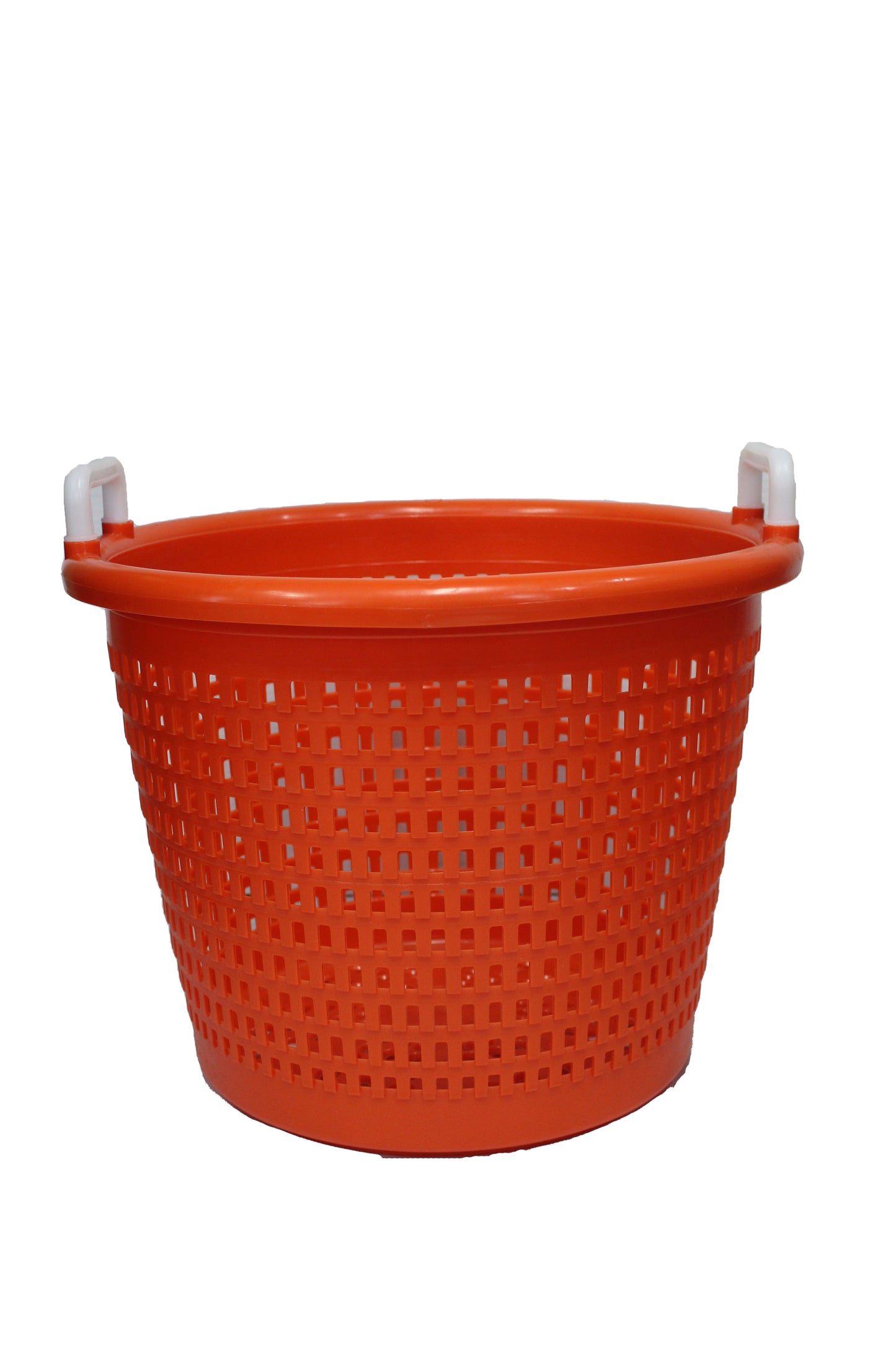 Orange Plastic Bushel Basket