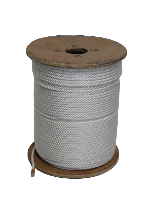 ¼” Three Strand Twisted Nylon Medium Lay Rope